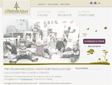 Tablet Screenshot of cedarhouseschool.com